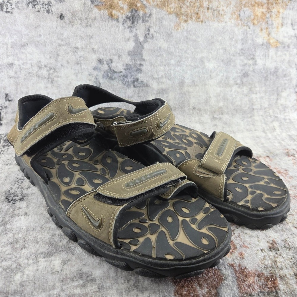 Nike ACG Sport Hiking Sandals Mens 11 Brown Vintage‎ Hook and Loop 00s
